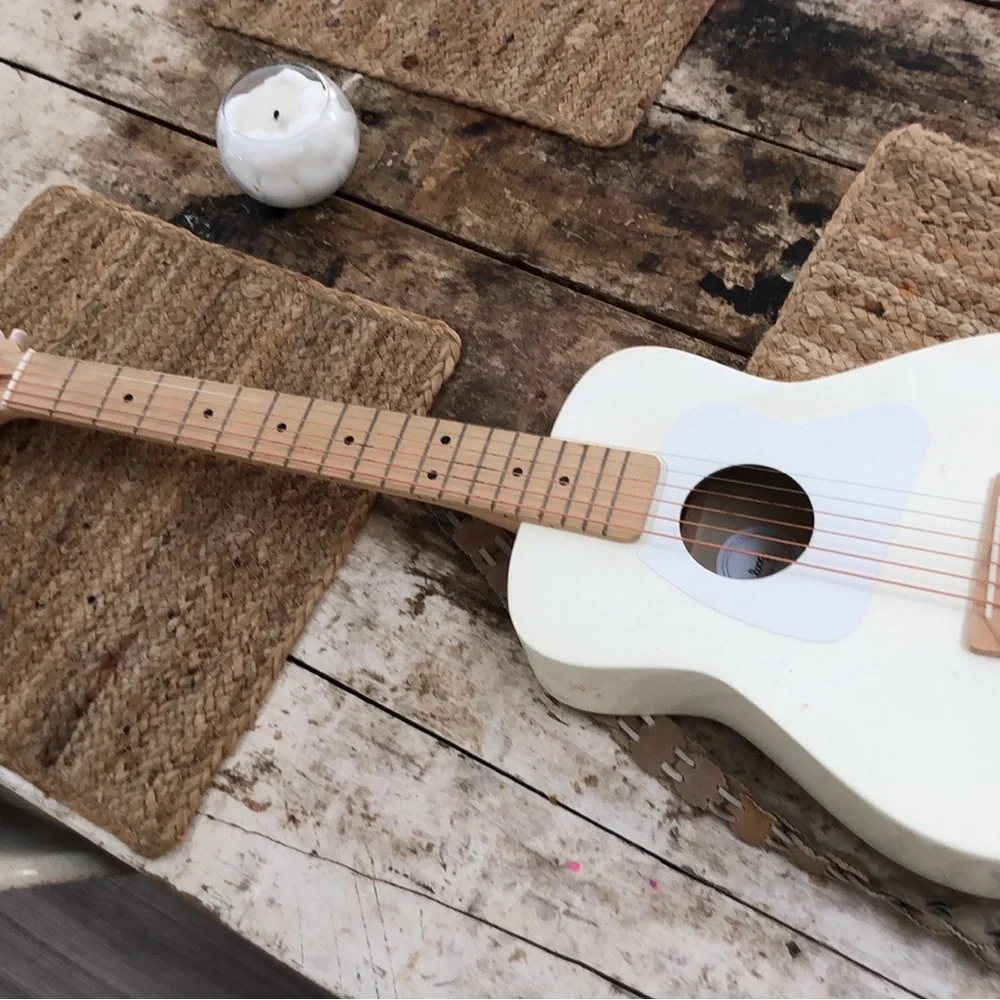 Cream Acoustic Guitar Toddler Loog Guitar - Picture 2 of 4